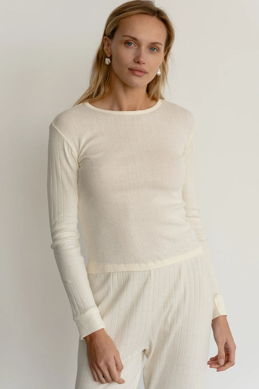Donni Pointelle Long Sleeve