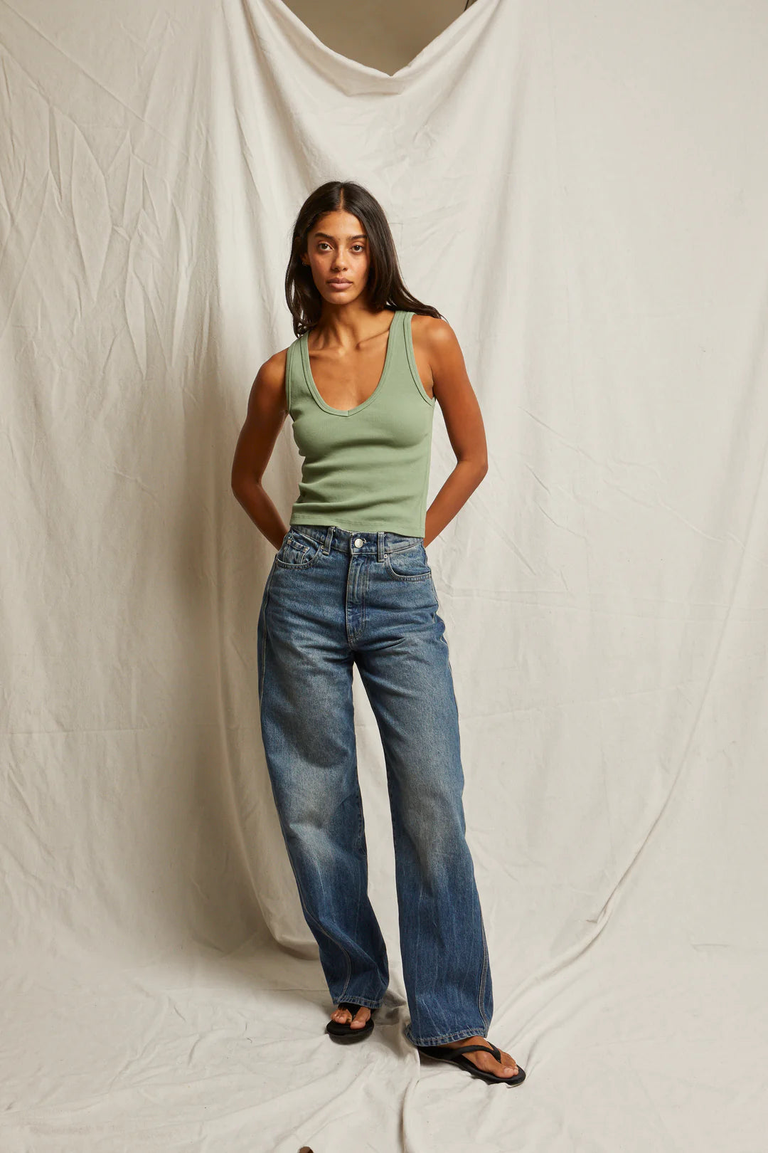 Perfectwhitetee Maria V-Neck Tank
