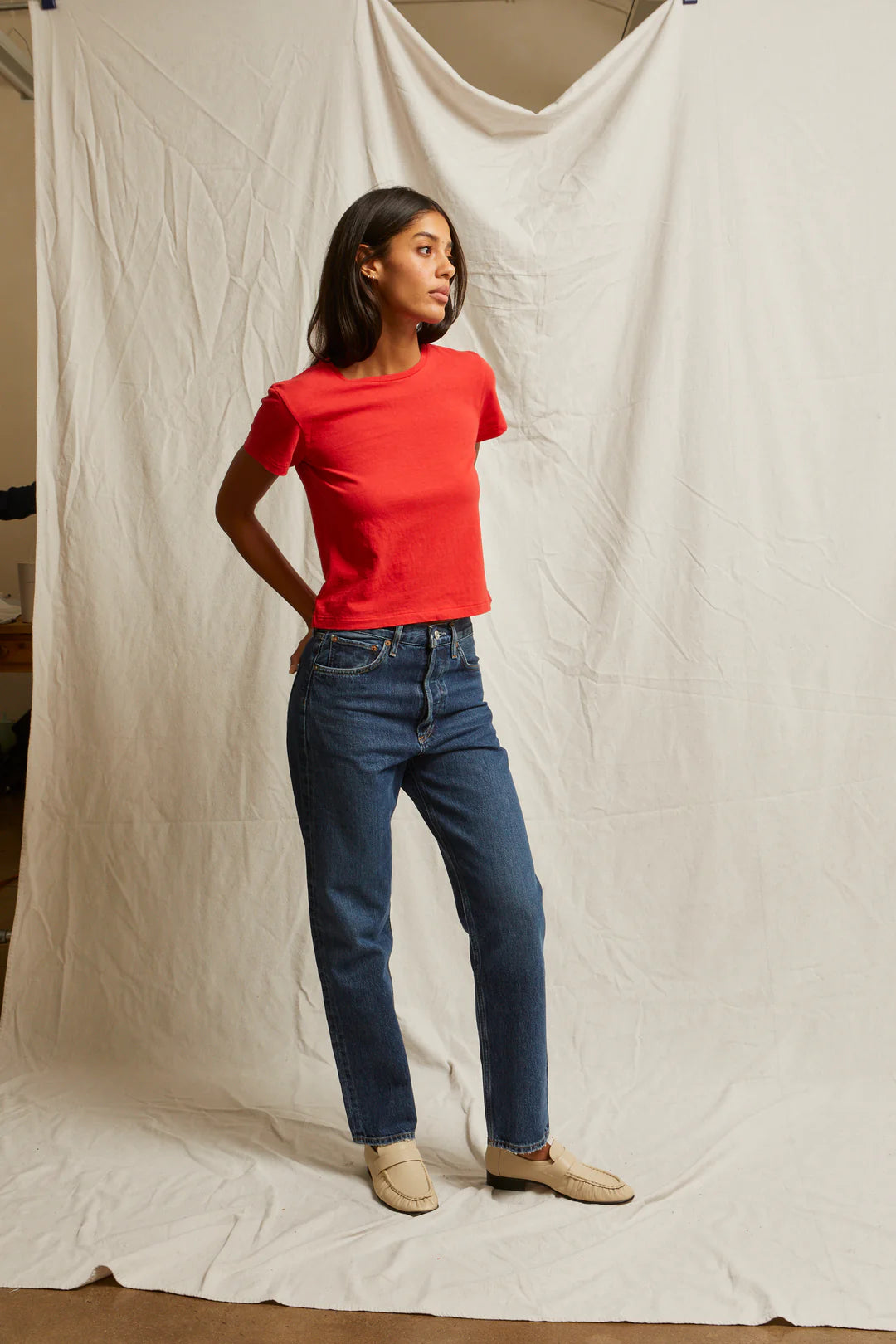 Perfectwhitetee Lisa Cotton Crew