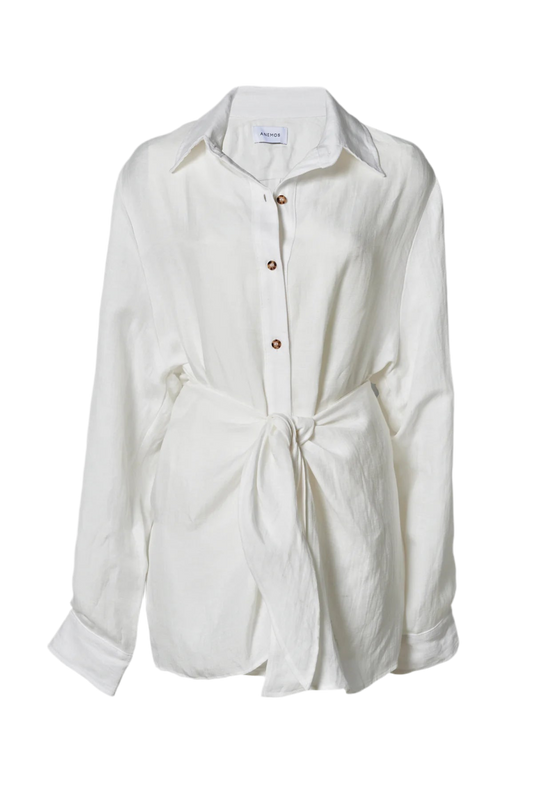 Anemos L.A Button- Down Wrap Dress