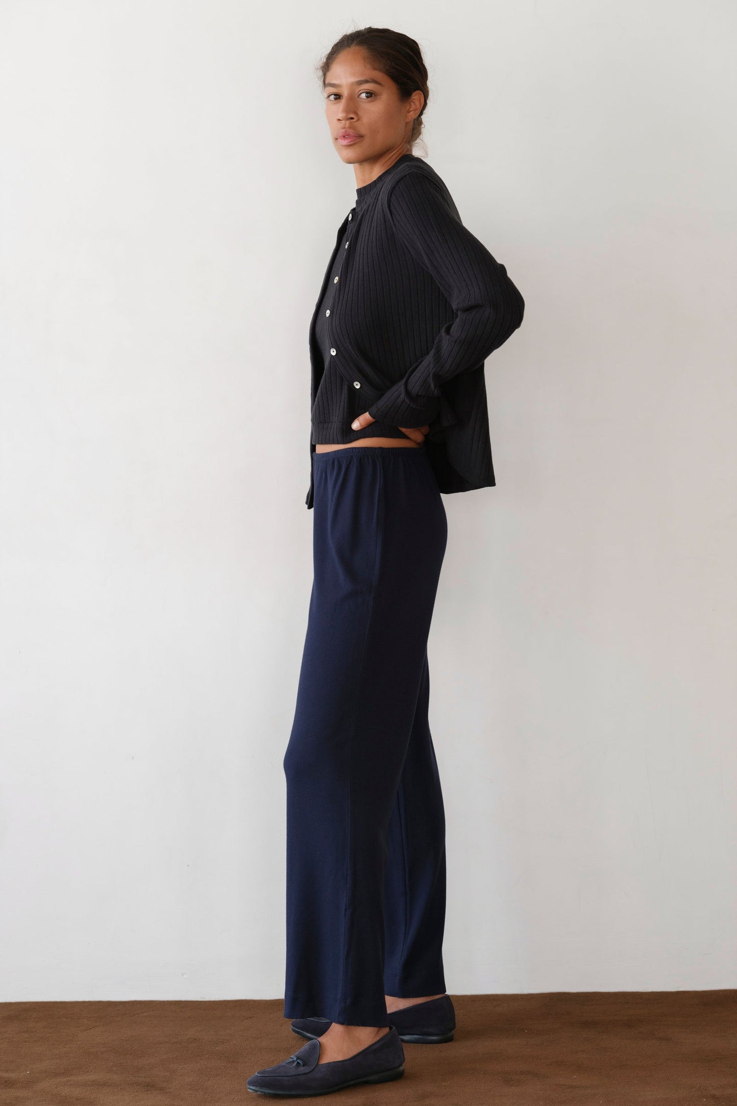 Donni Baby Rib Scallop Pant