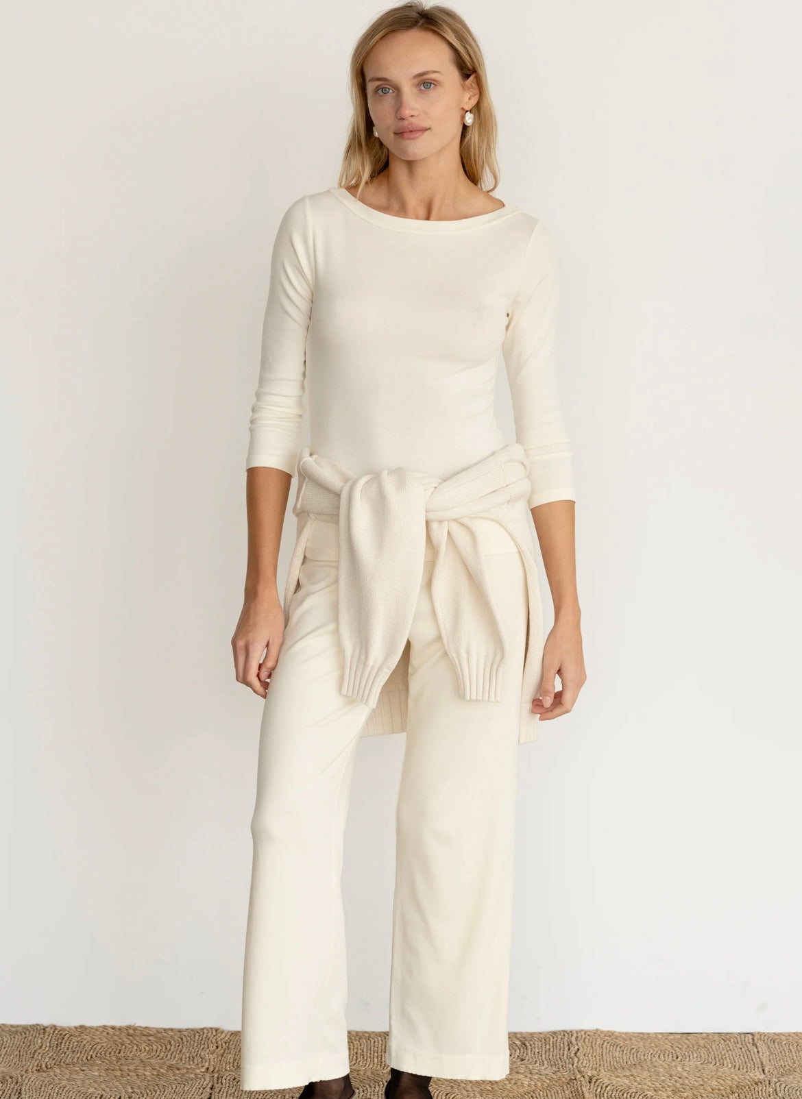 Donni Baby Rib Scallop Pant
