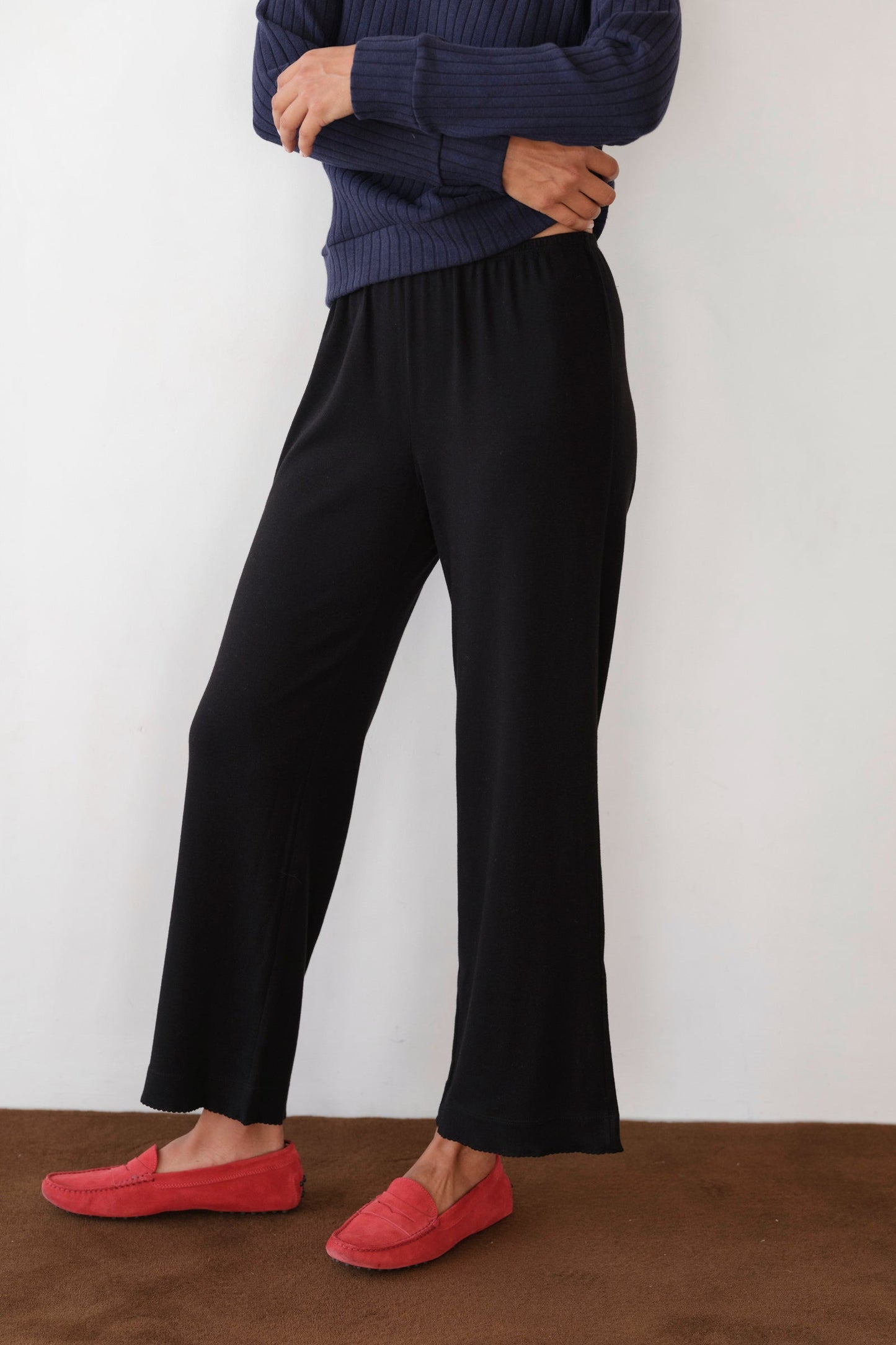 Donni Baby Rib Scallop Pant