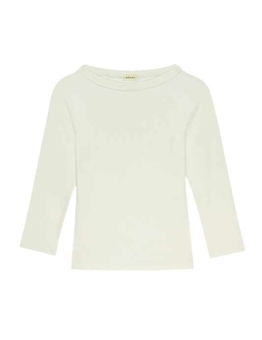 Donni Baby Rib Boat Neck