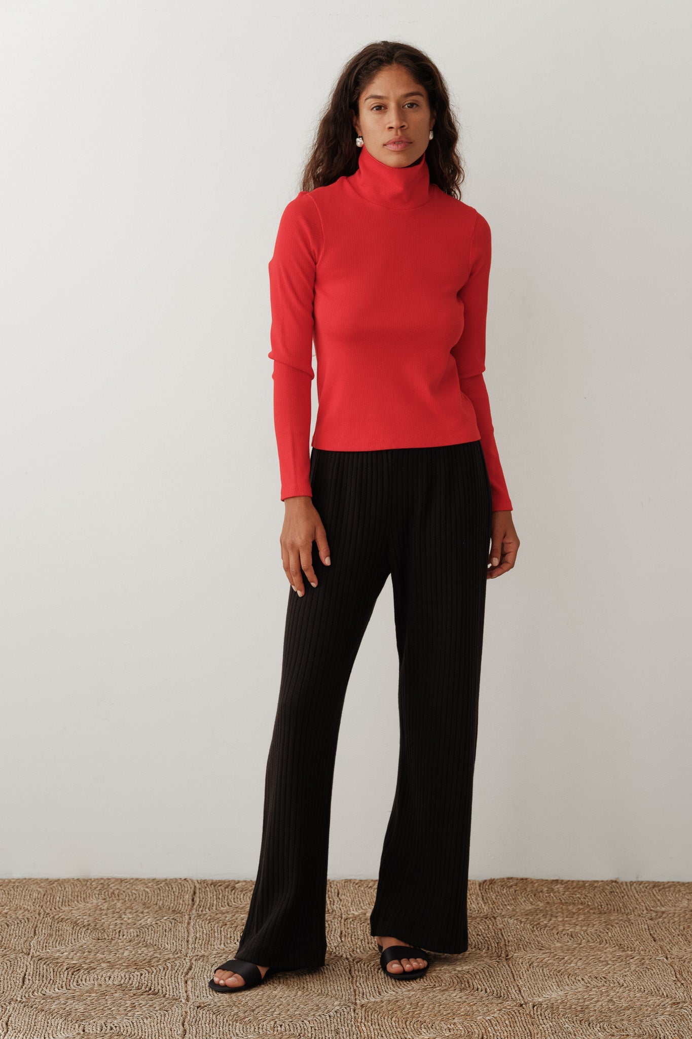Donni Sweater Rib Simple Pant