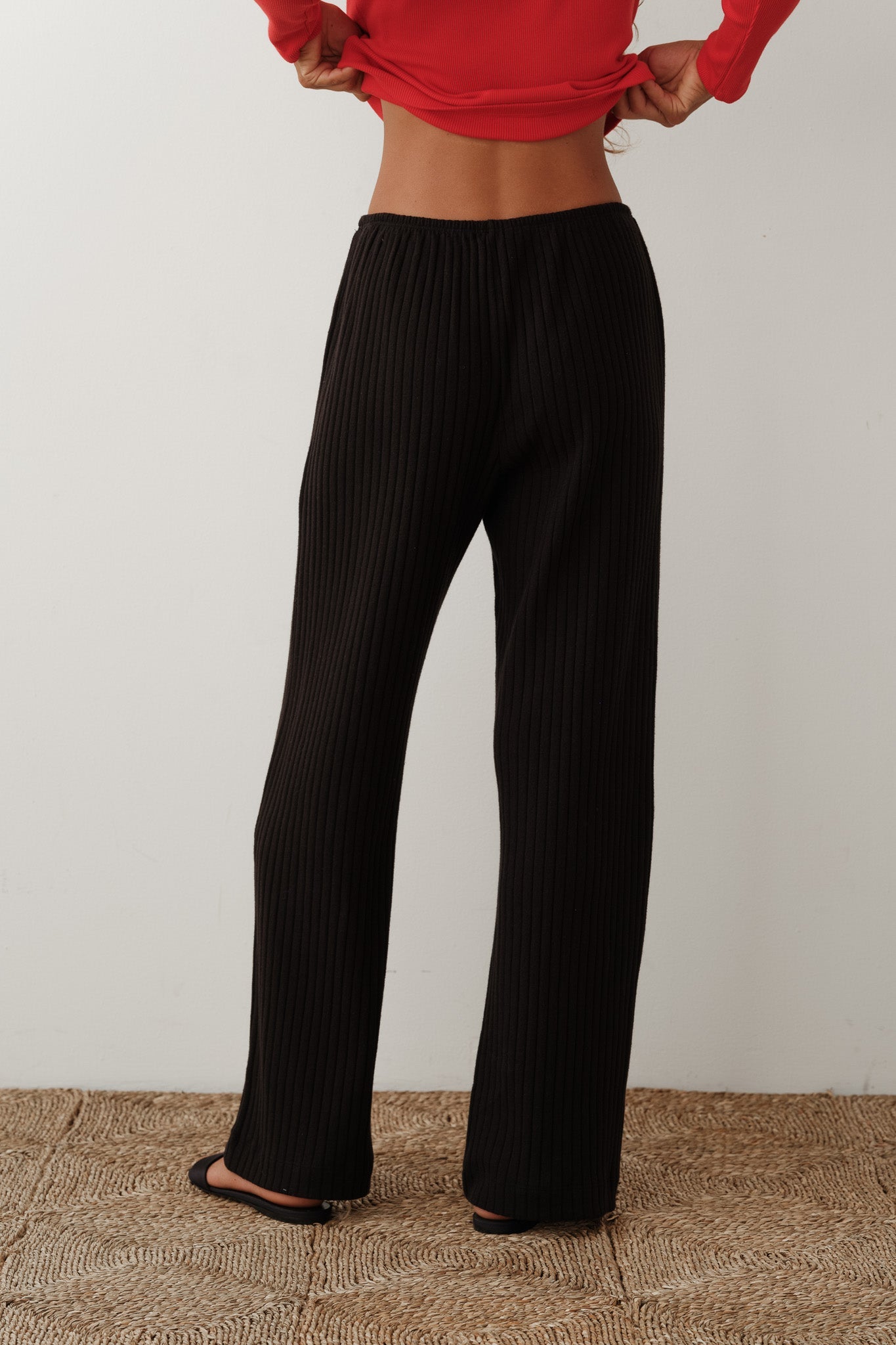 Donni Sweater Rib Simple Pant