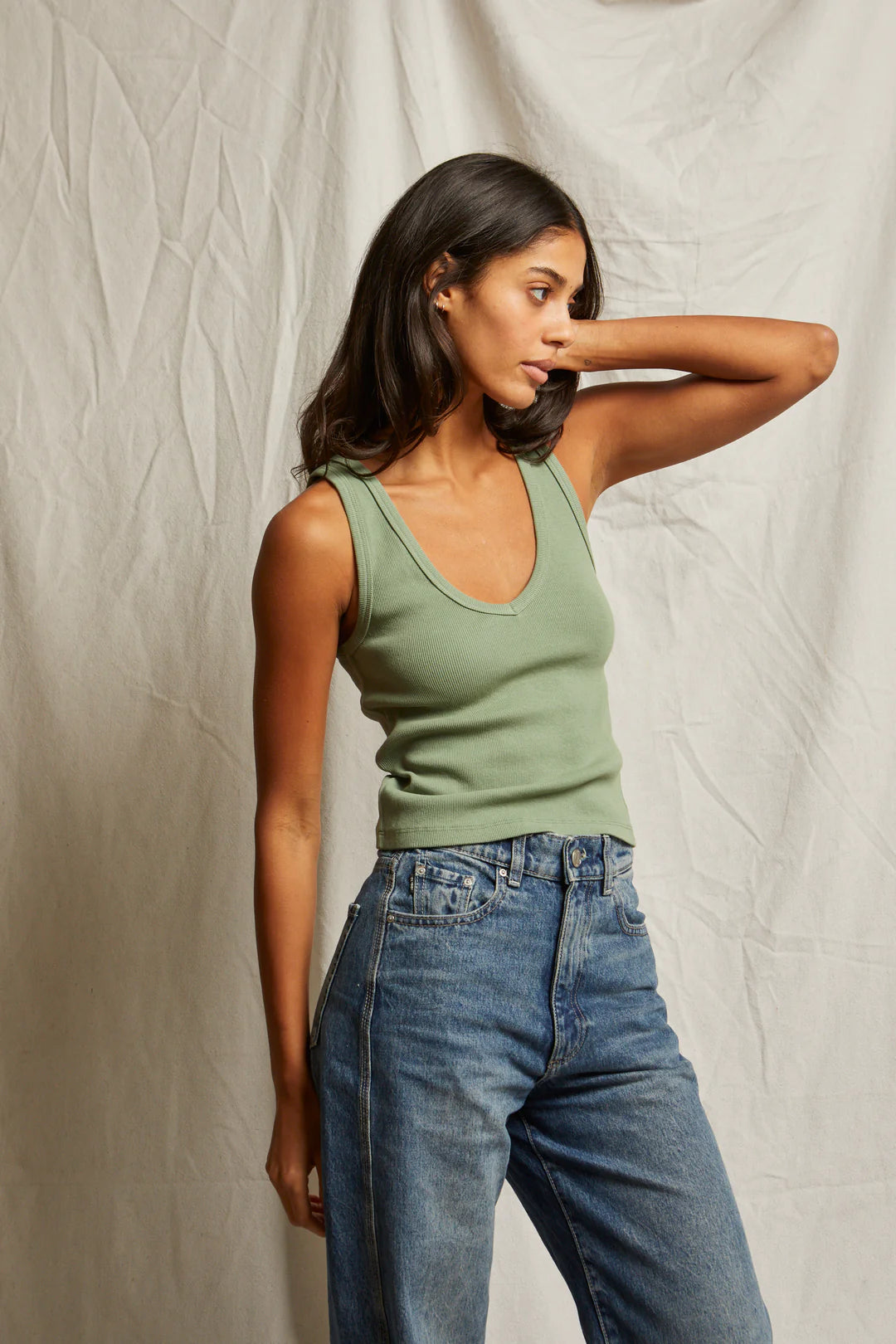 Perfectwhitetee Maria V-Neck Tank