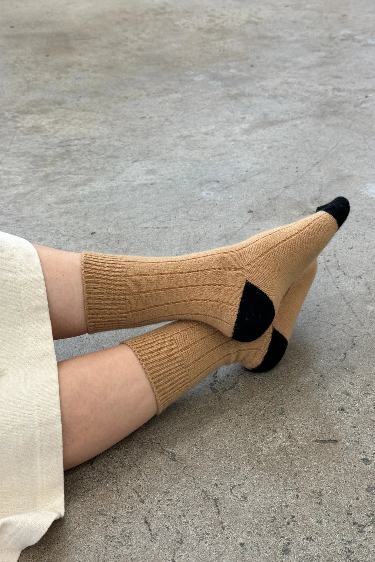 Le Bon Cashmere extended Socks