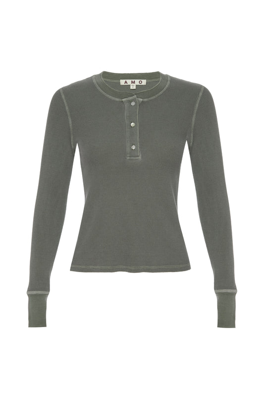 AMO Thermal Henley Tee