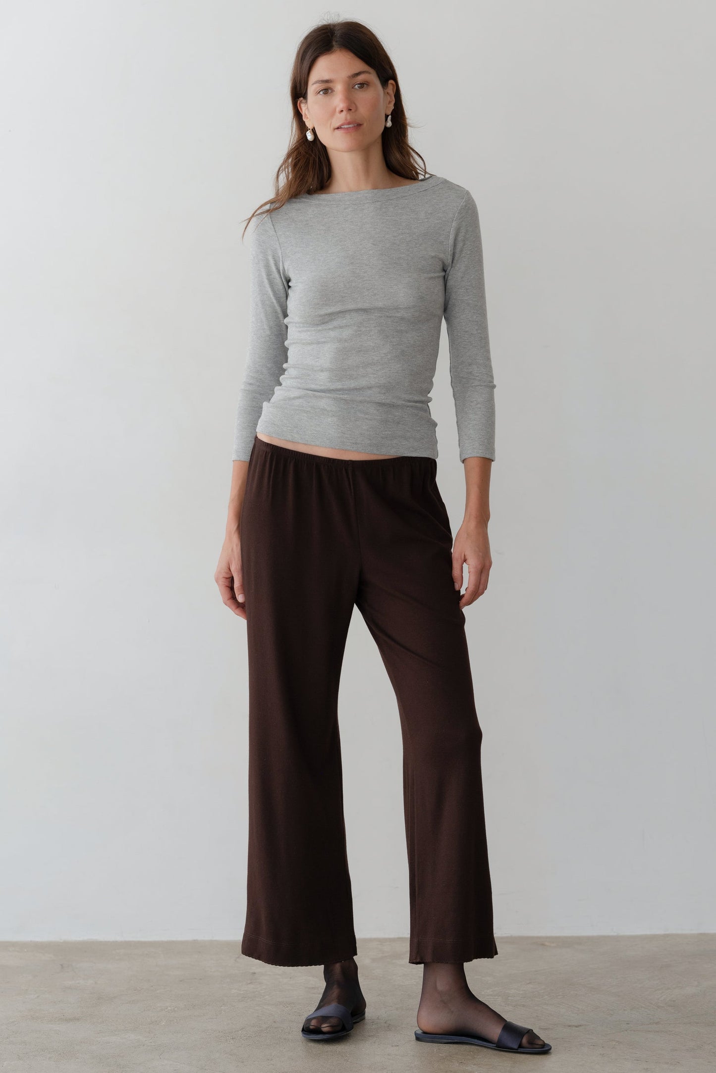 Donni Baby Rib Scallop Pant