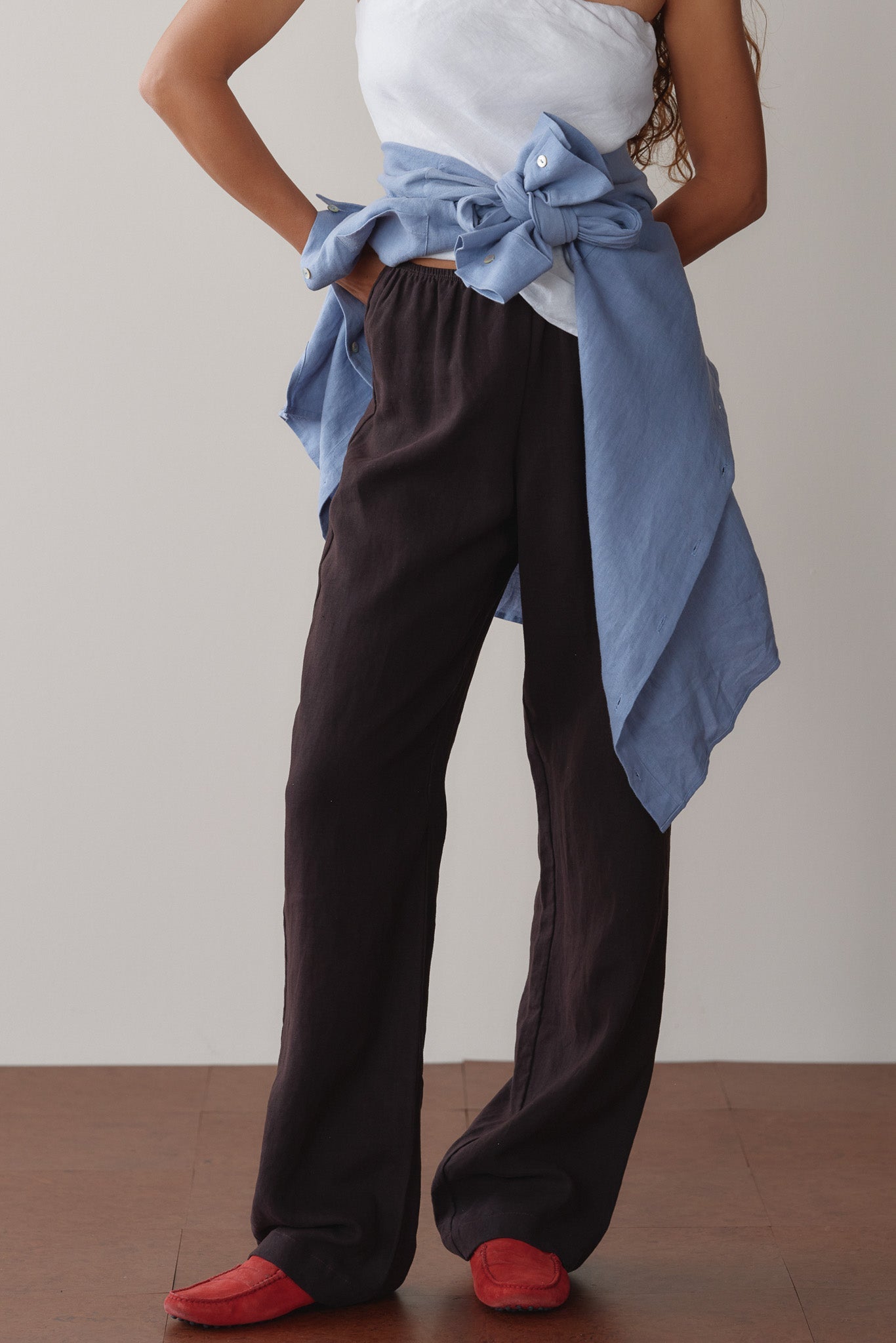 Donni Linen Simple Pant