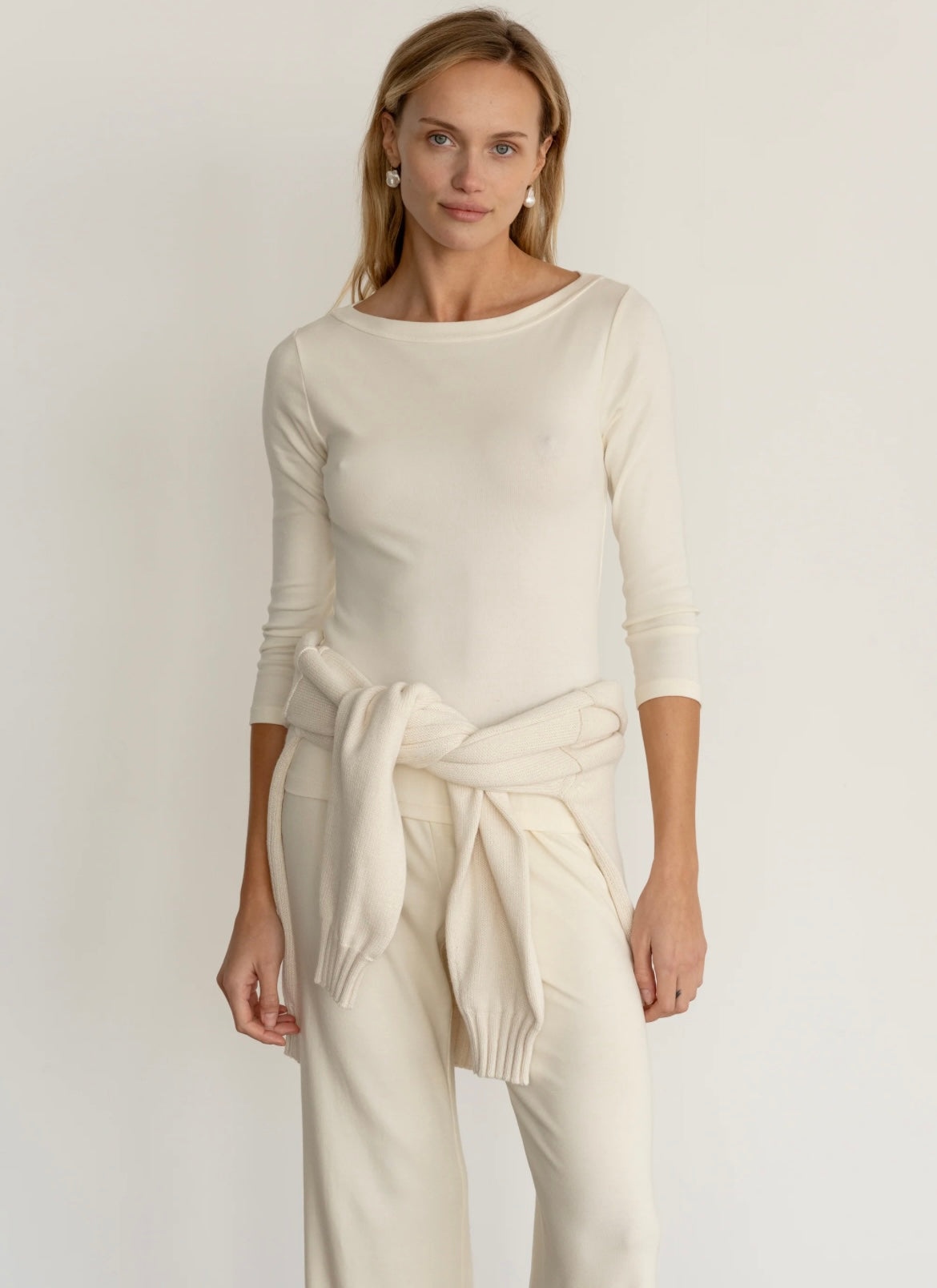 Donni Baby Rib Boat Neck