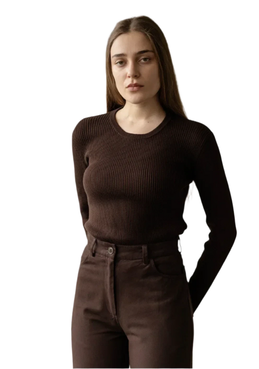 First Rite Rib Crew Knit