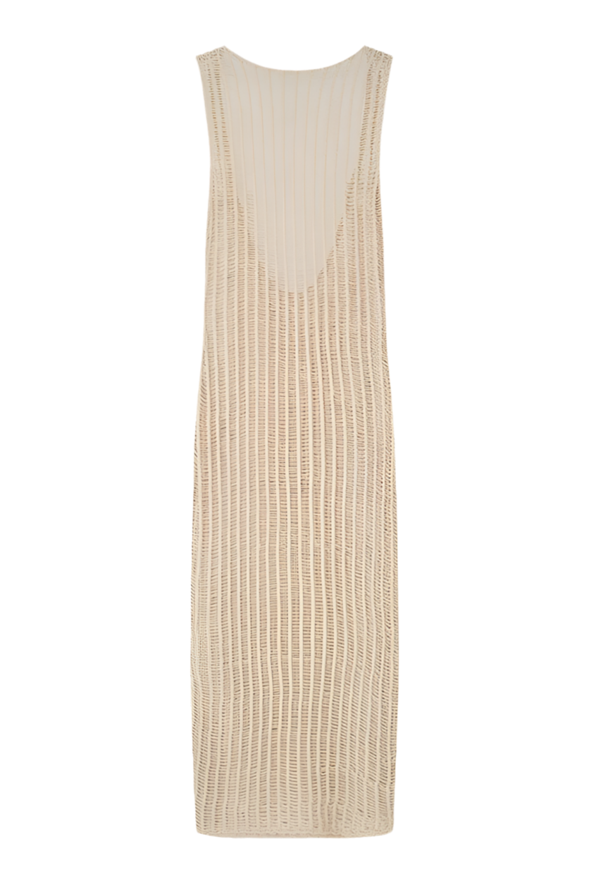 Zulu & Zephyr Husk Cotton Crochet Dress