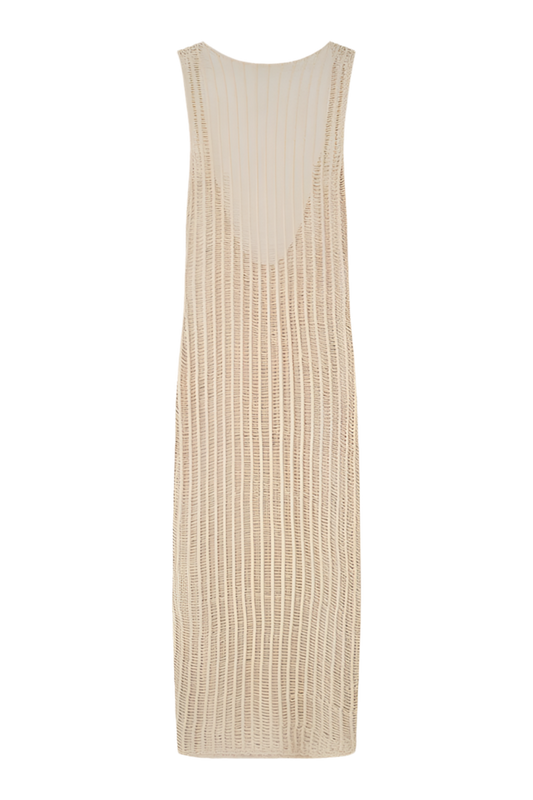 Zulu & Zephyr Husk Cotton Crochet Dress