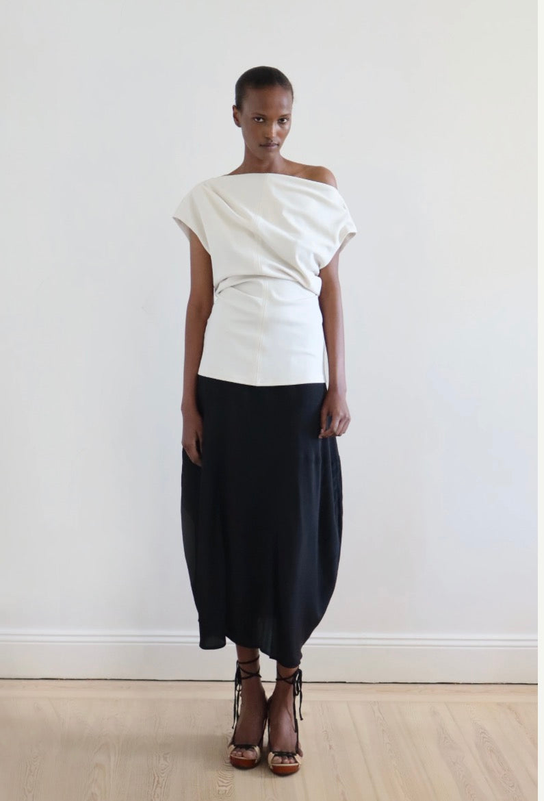 Leoni Floyd Draped Waist Top