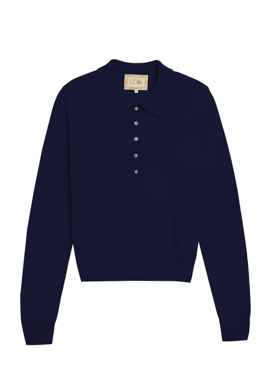 Demylee Vera Cashmere Polo Sweater