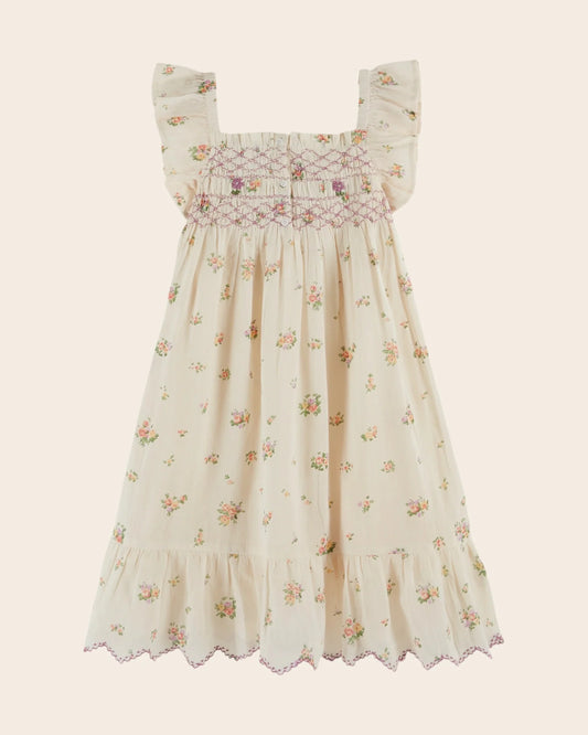 Emile & Ida Floral Smocked Dress