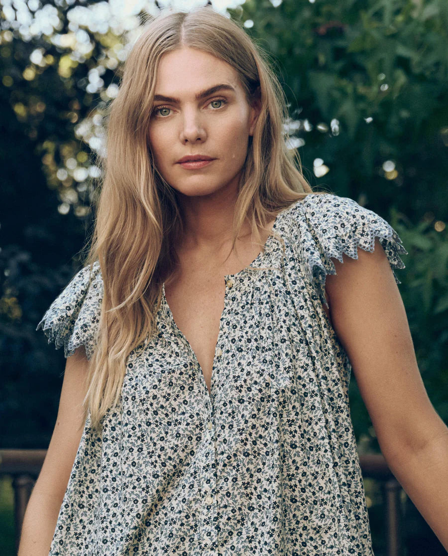 The Great Flutter Eyelet Top