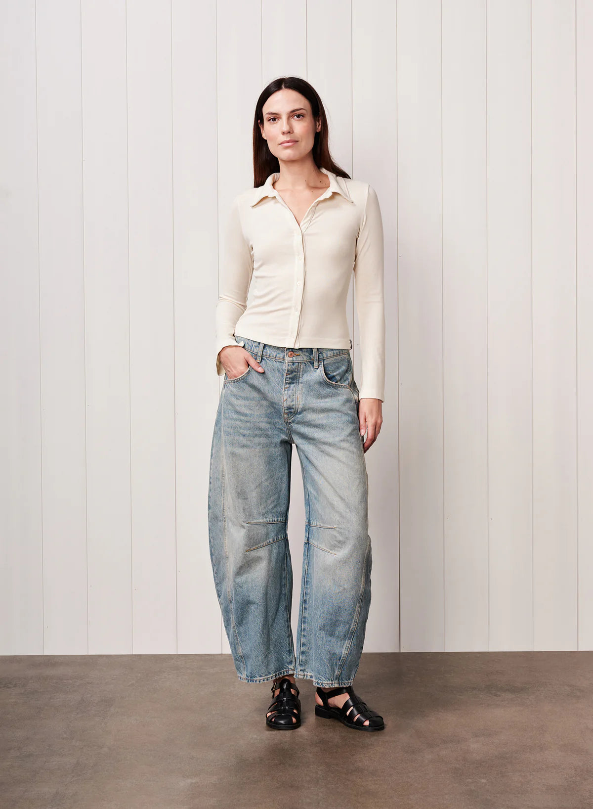 Stateside Ribbed Button Shirt