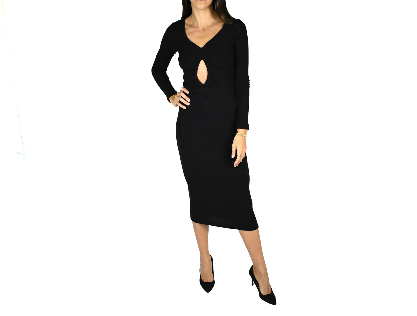 LNA Linora Sweater Rib Dress