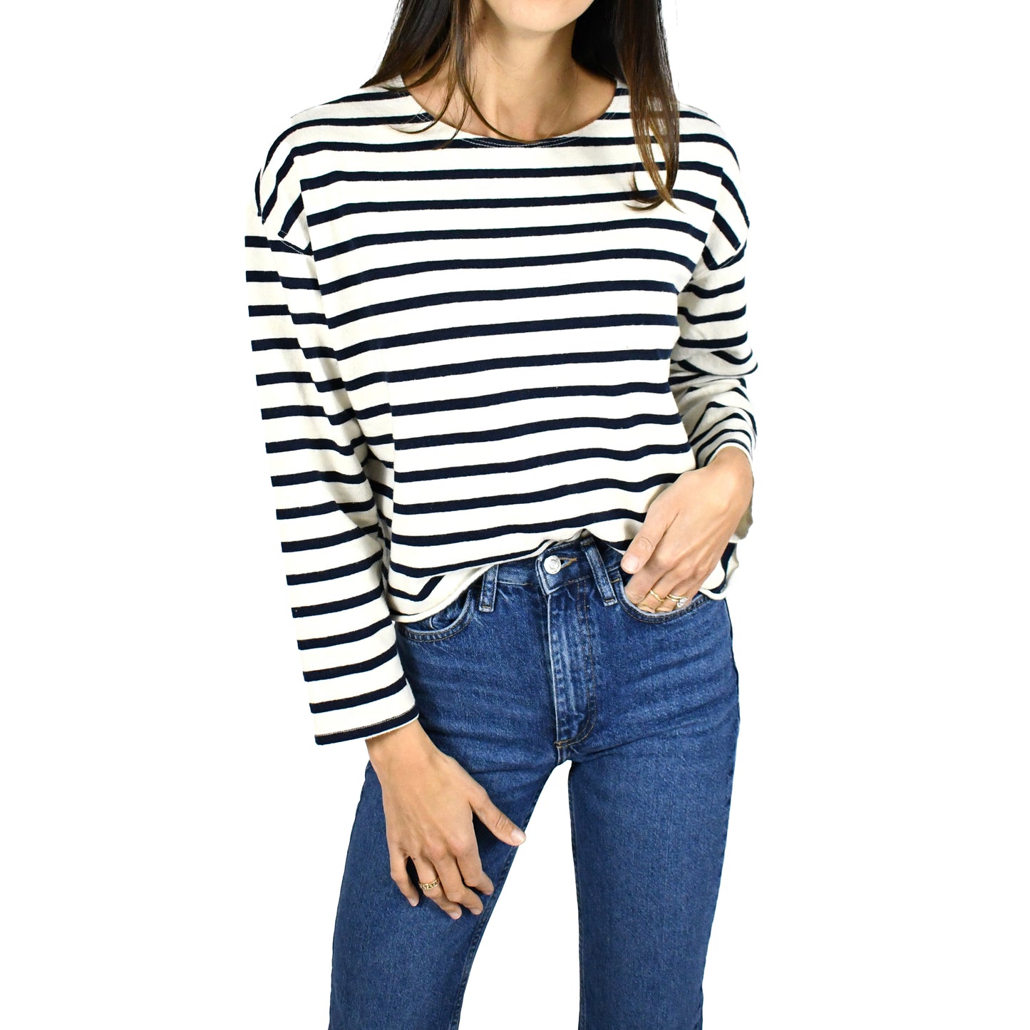 Taylor Navy Stripe