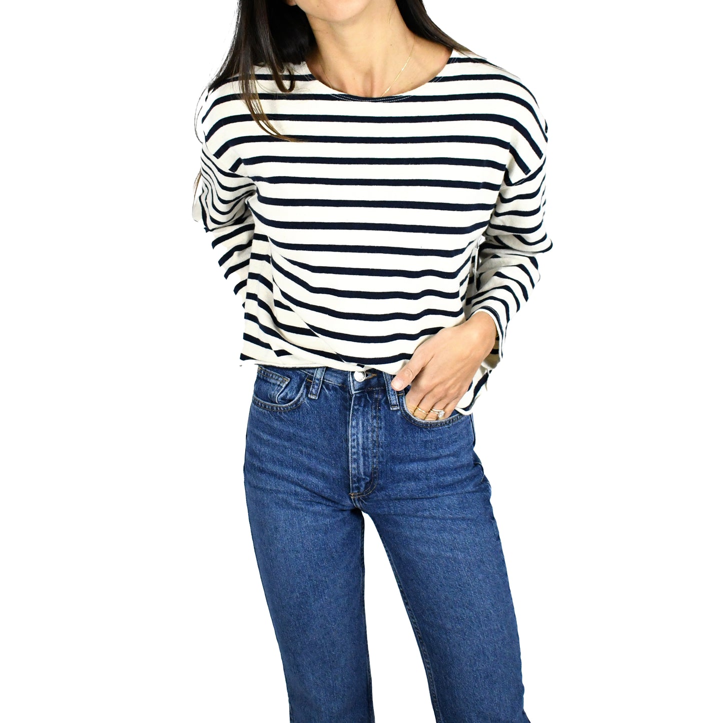 Taylor Navy Stripe