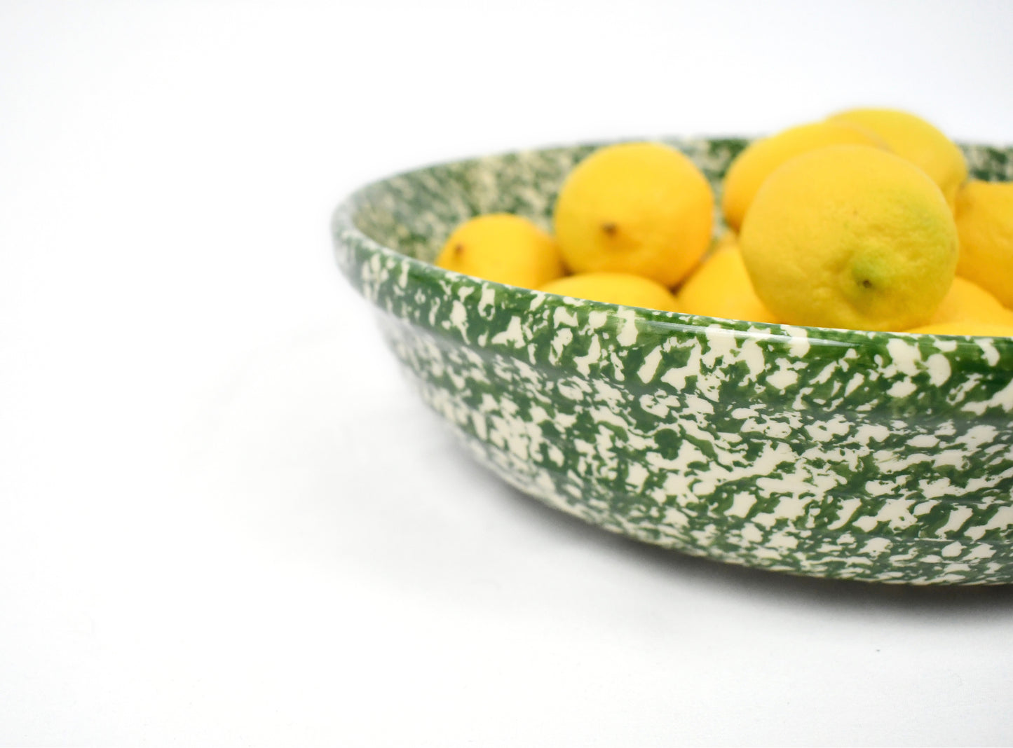 Roseville Pottery Spongeware Serving Bowl