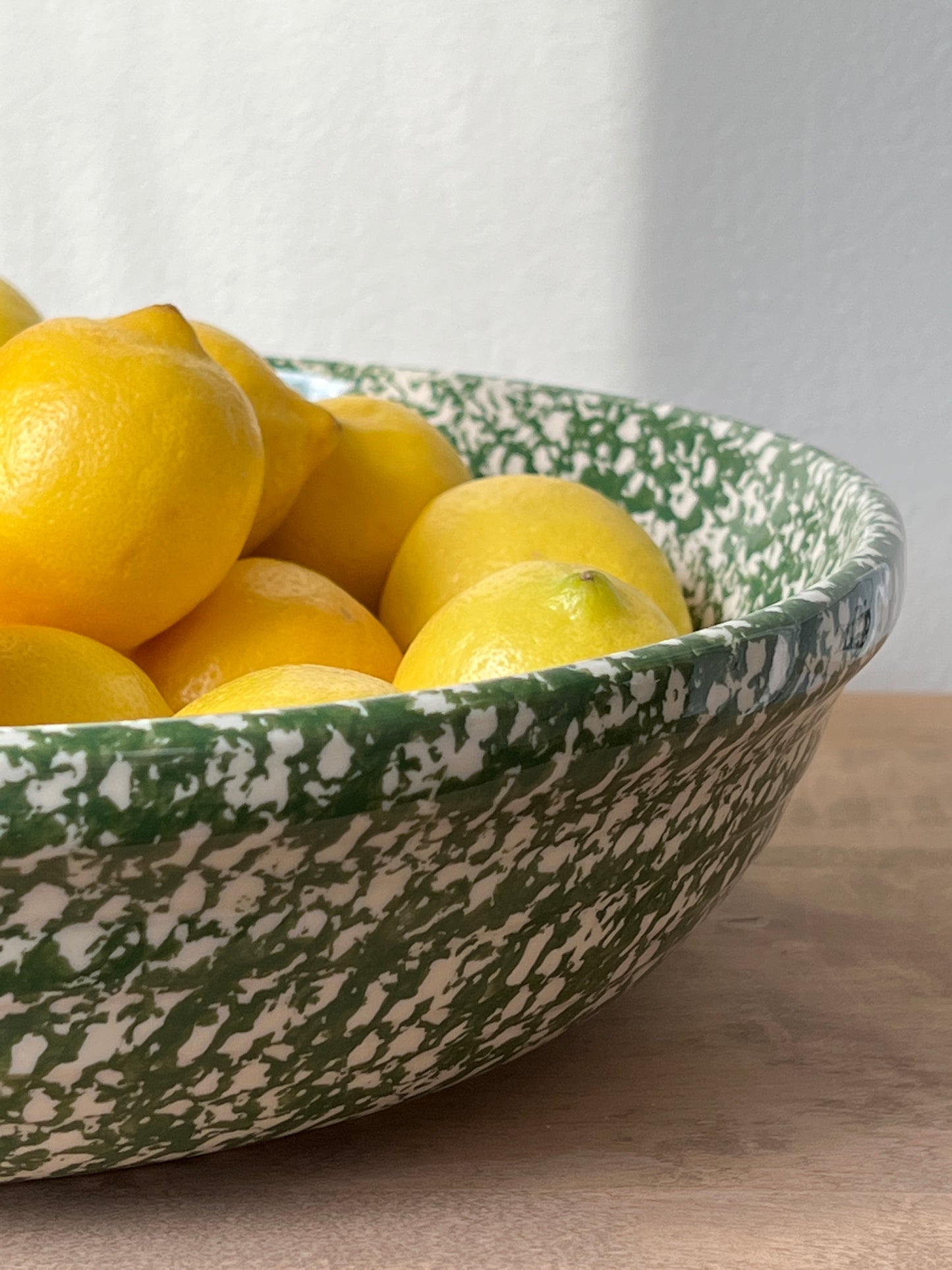 Roseville Pottery Spongeware Serving Bowl