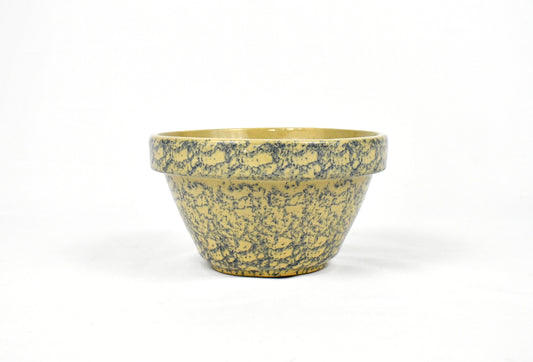 Vintage Spongeware Large Mixing Bowl