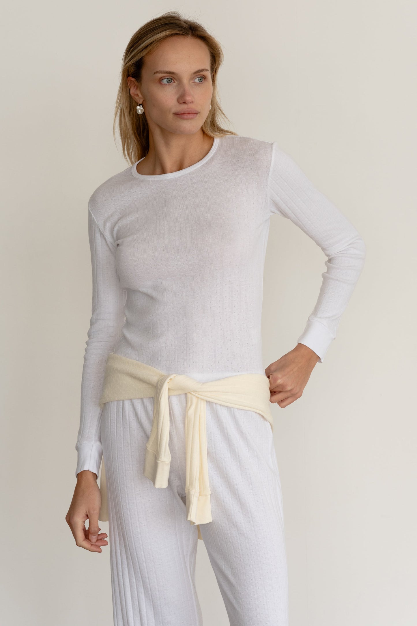 Donni Pointelle Long Sleeve
