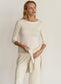 Donni Baby Rib Boat Neck