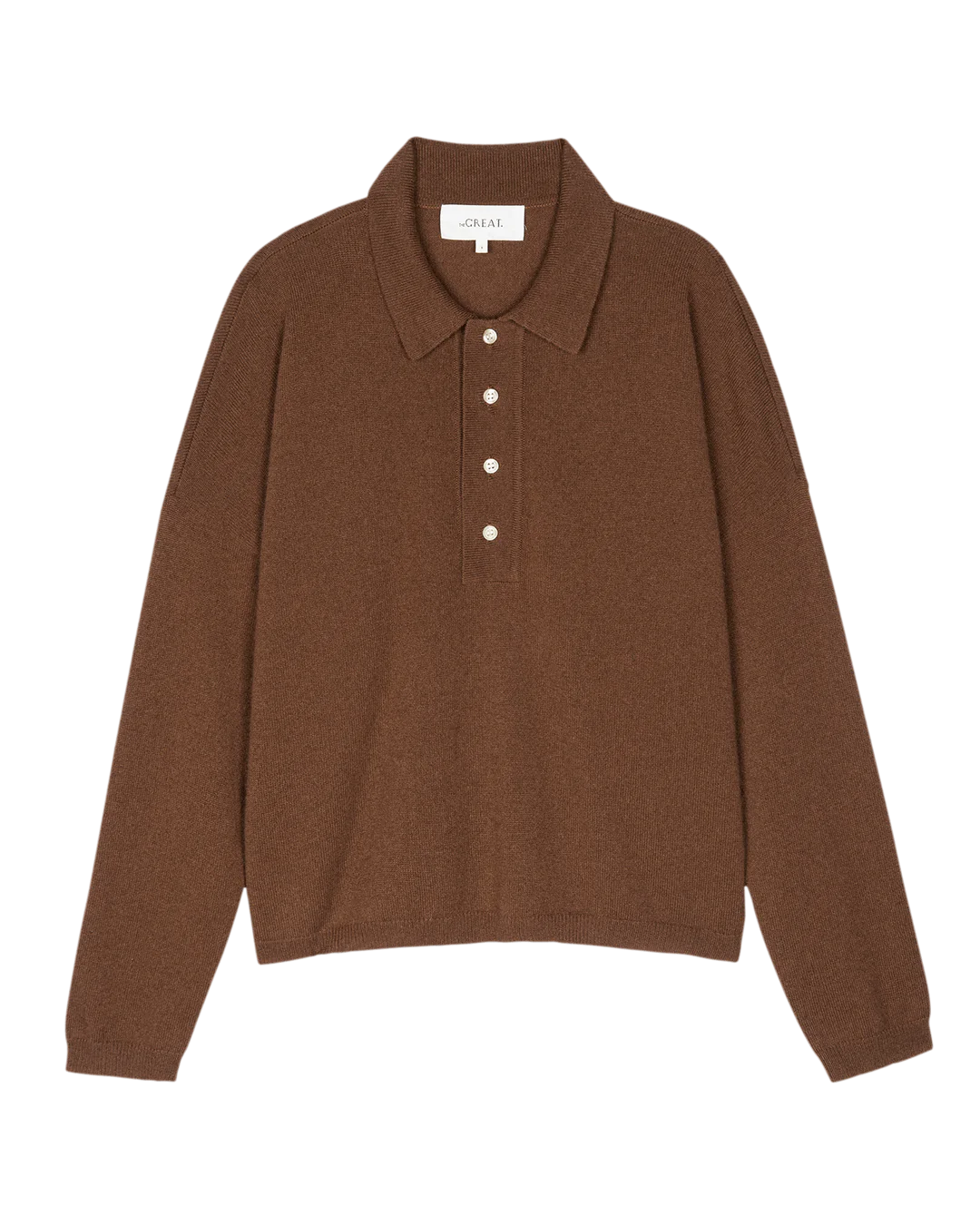 The Great Cashmere Polo Sweater