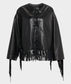 By Malene Zoena Fringed Leather Jacket