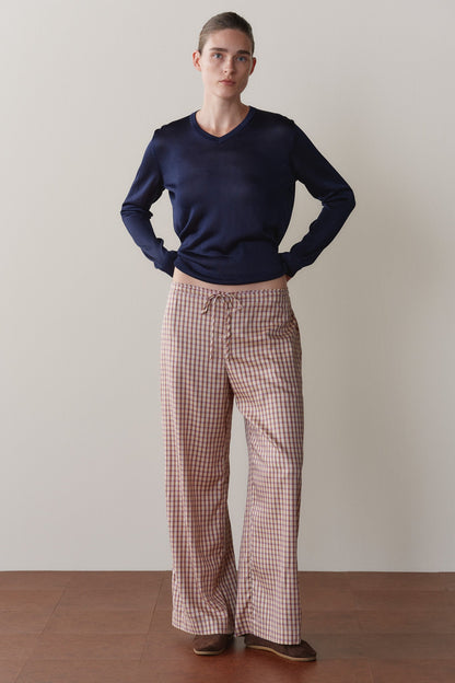 Donni Tencel Plaid Tie
