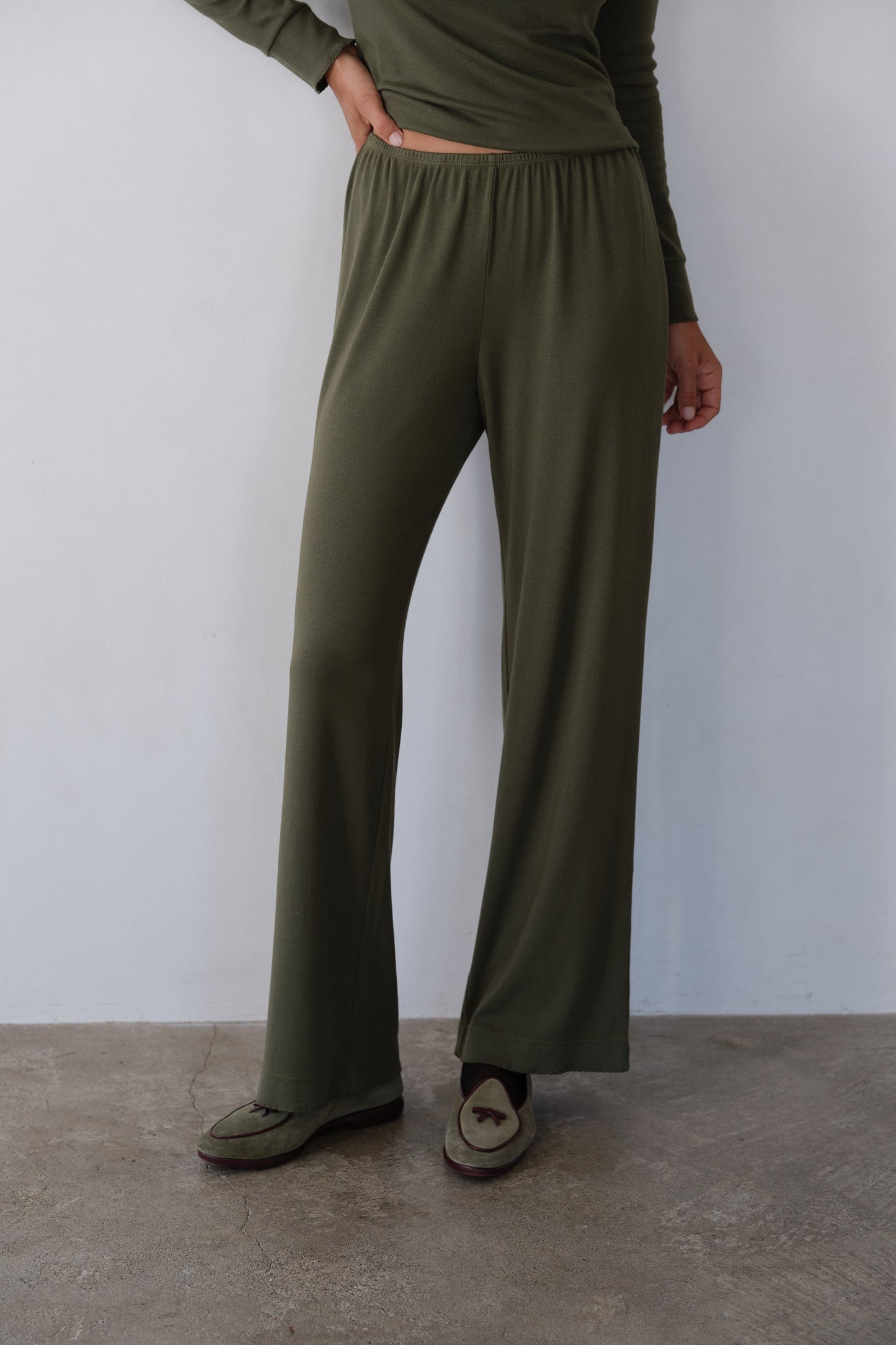 Donni Baby Rib Scallop Pant