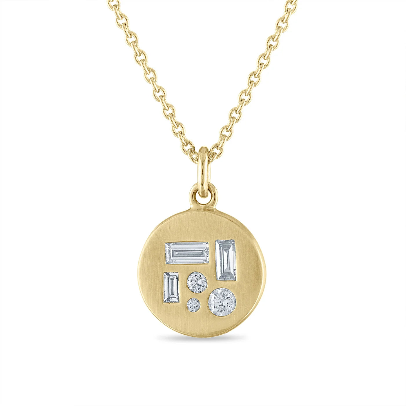 Emily Kuvin Athena Gold Diamond Pendant