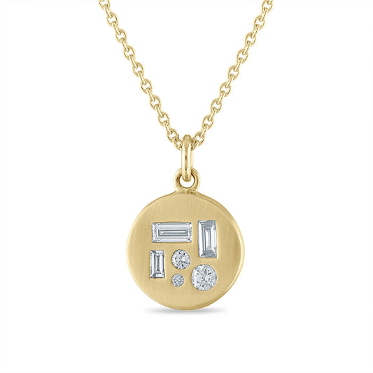 Emily Kuvin Athena Gold Diamond Pendant