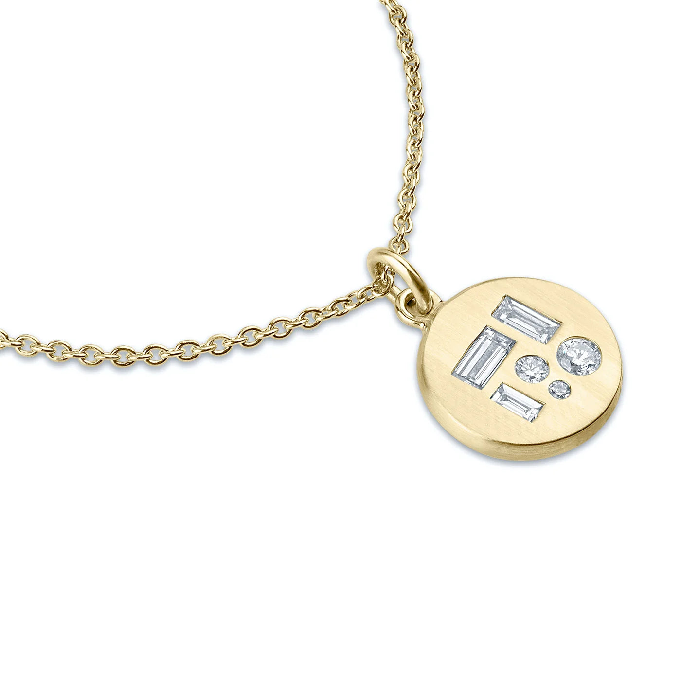 Emily Kuvin Athena Gold Diamond Pendant