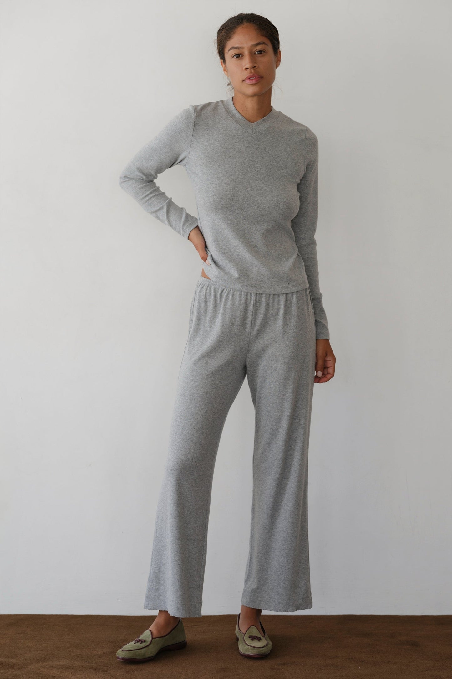 Donni Baby Rib Scallop Pant