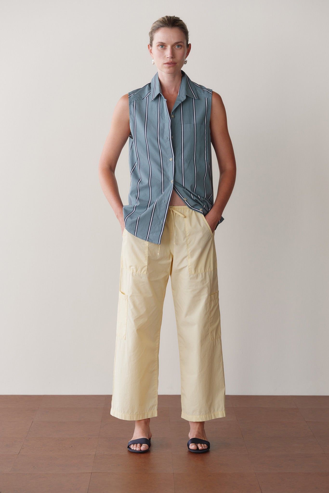 Donni Poplin Cargo Pants