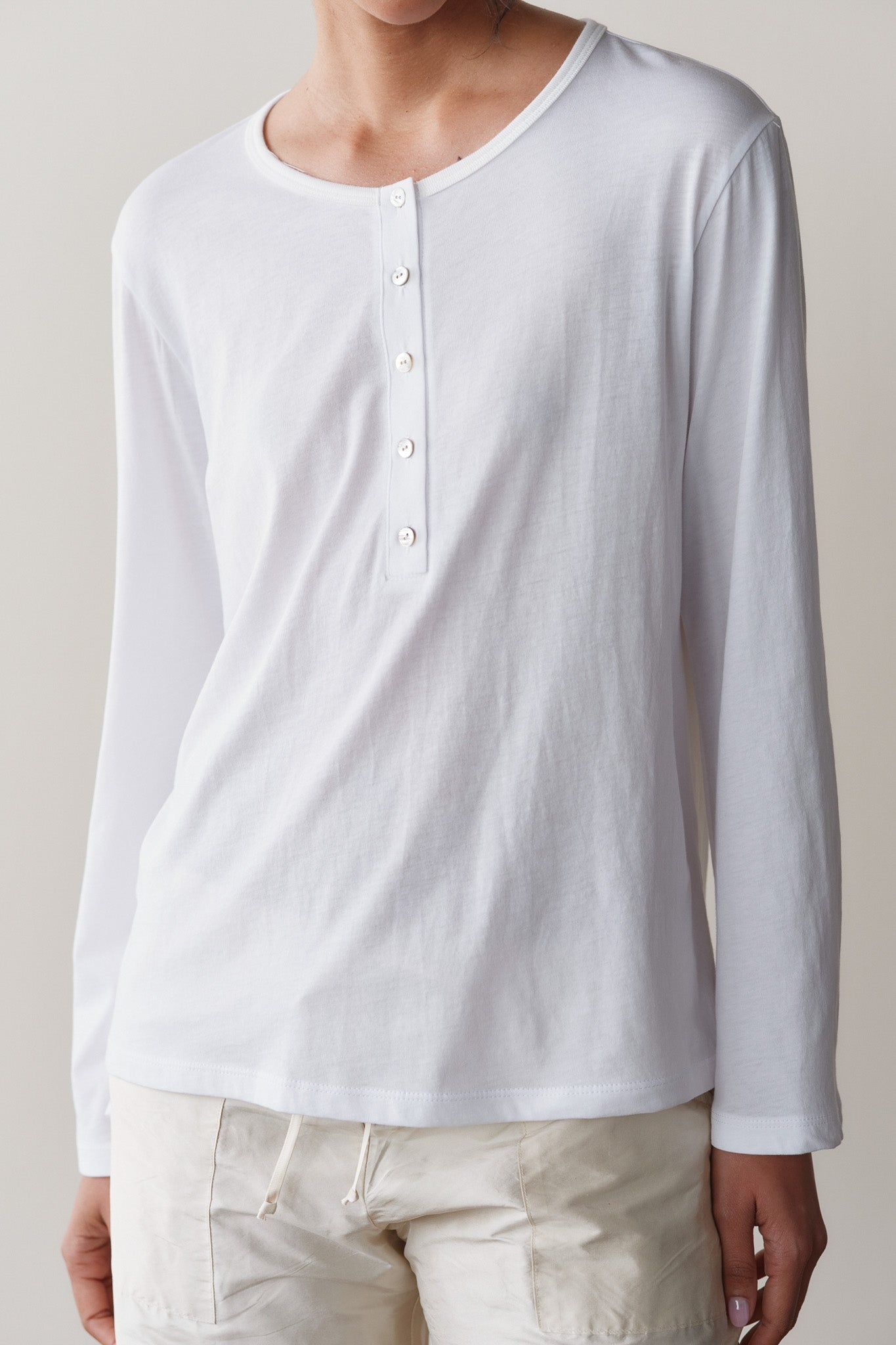 Donni Jersey Henley Tee