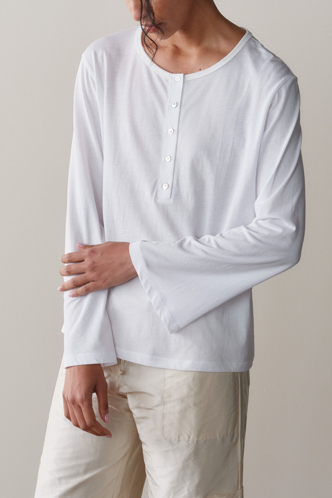 Donni Jersey Henley Tee