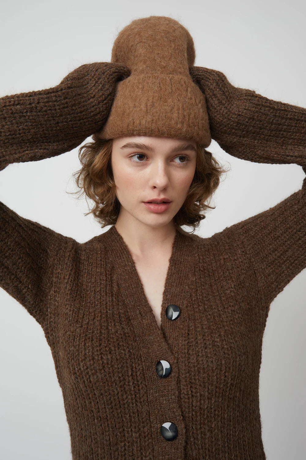 Atelier Delphine Brushed Beanie Alpaca