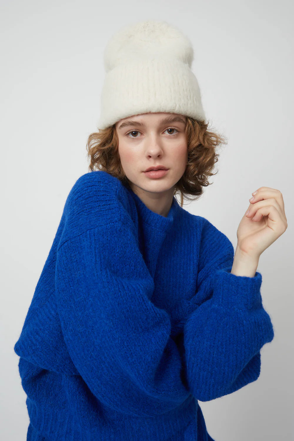 Atelier Delphine Brushed Beanie Alpaca