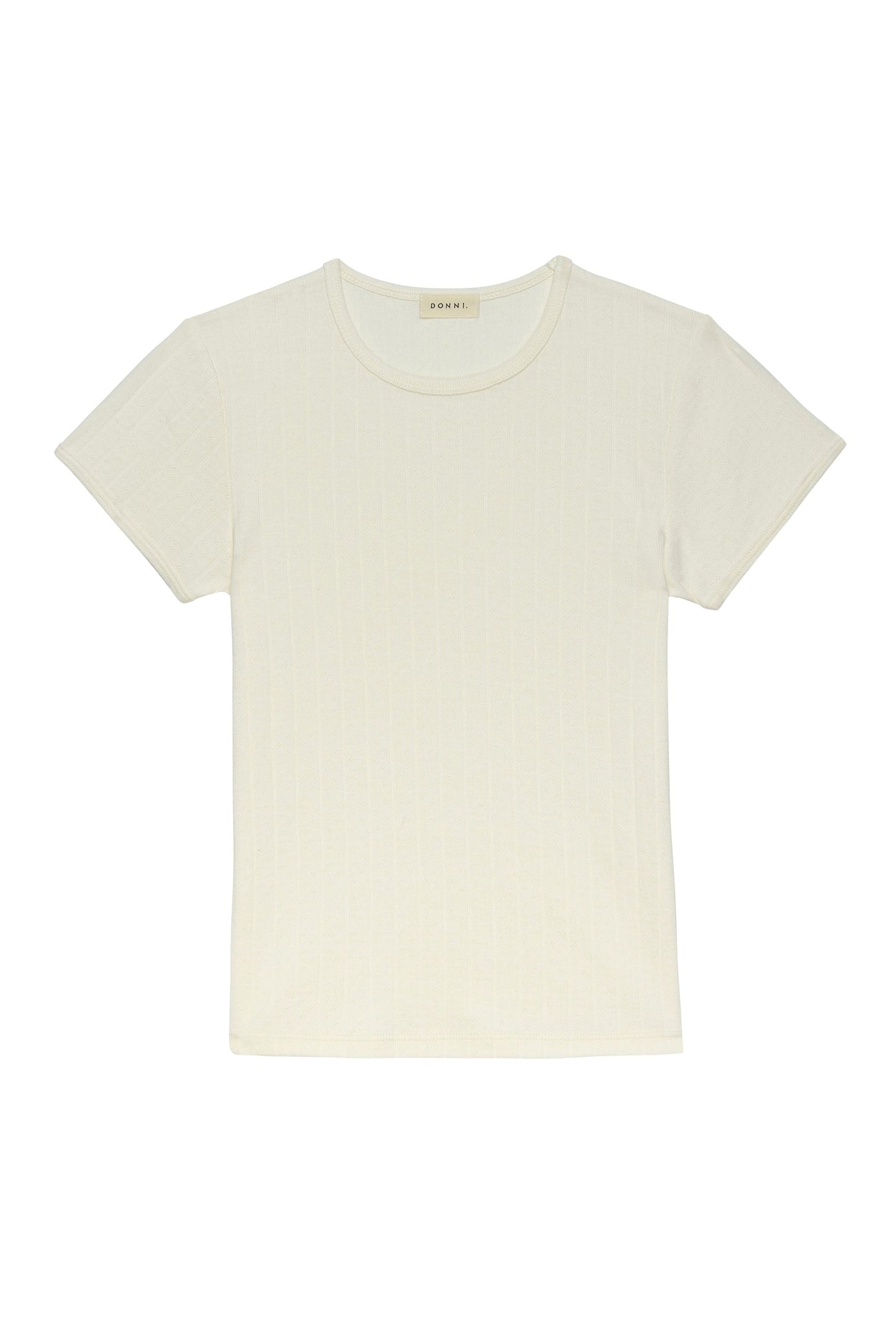 Donni Pointelle Baby Tee