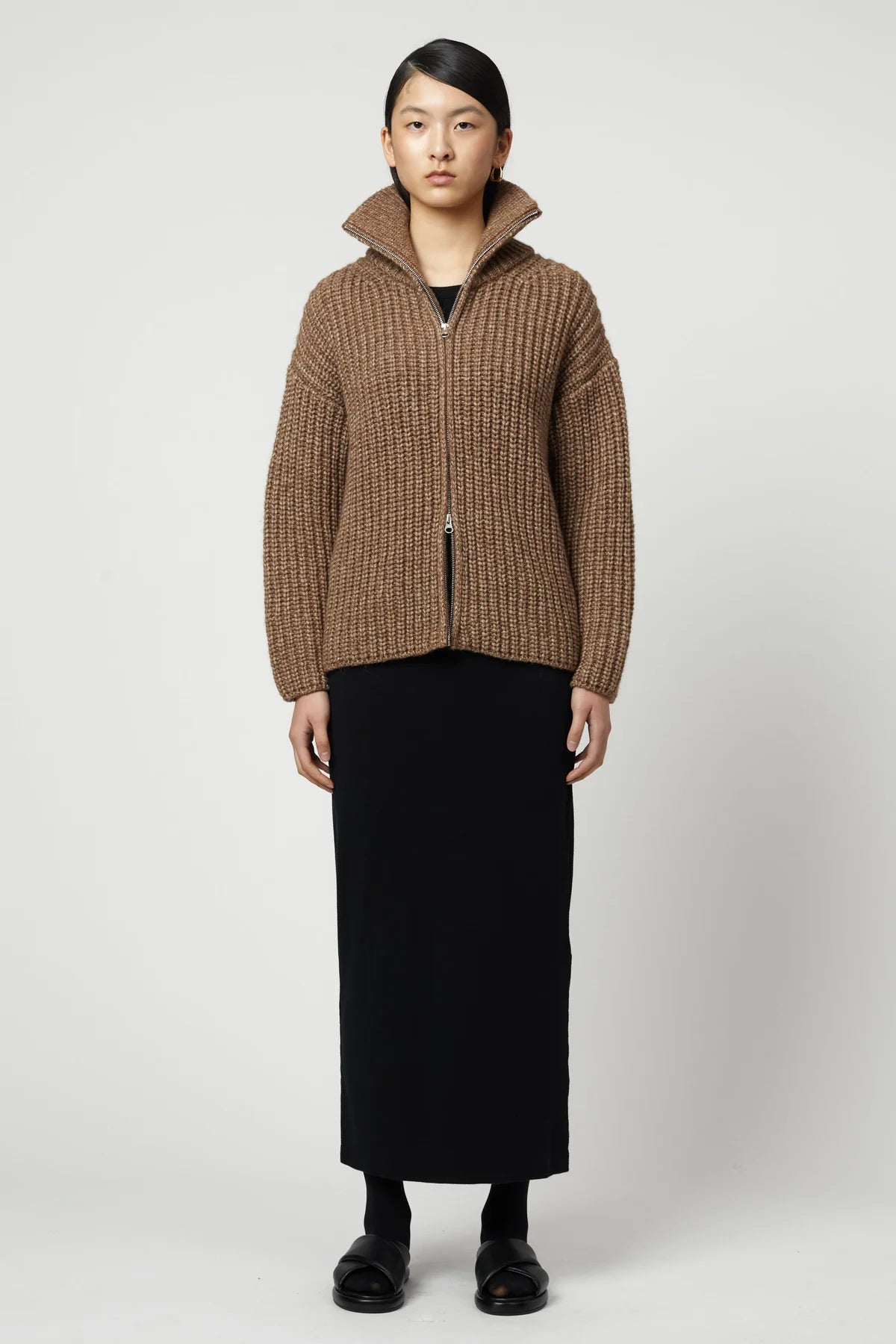 Atelier Delphine Alpaca Rib Cardigan