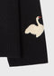 Leoni Clover Cashmere Wild Swan Embroidery Sweater