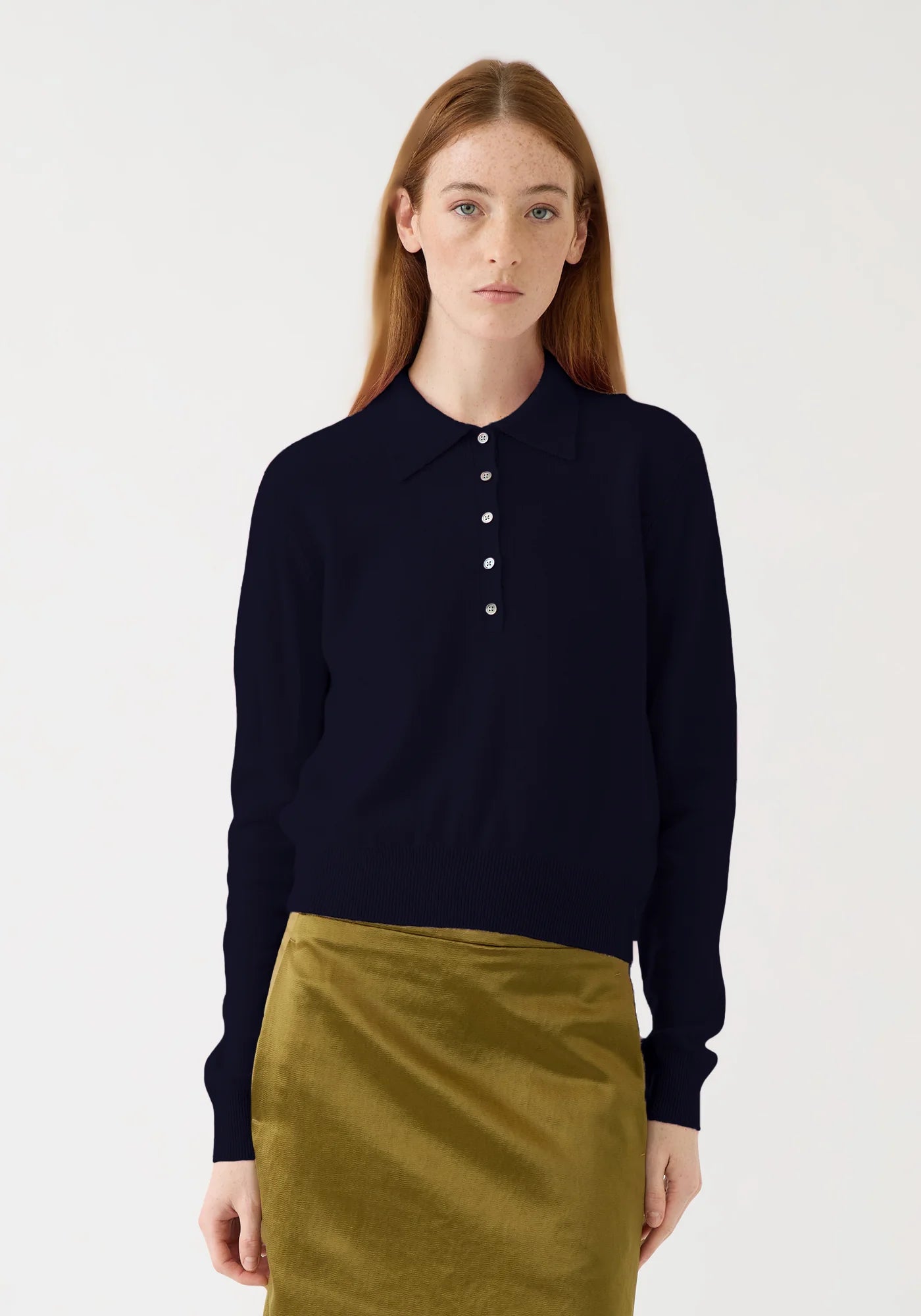 Demylee Vera Cashmere Polo Sweater