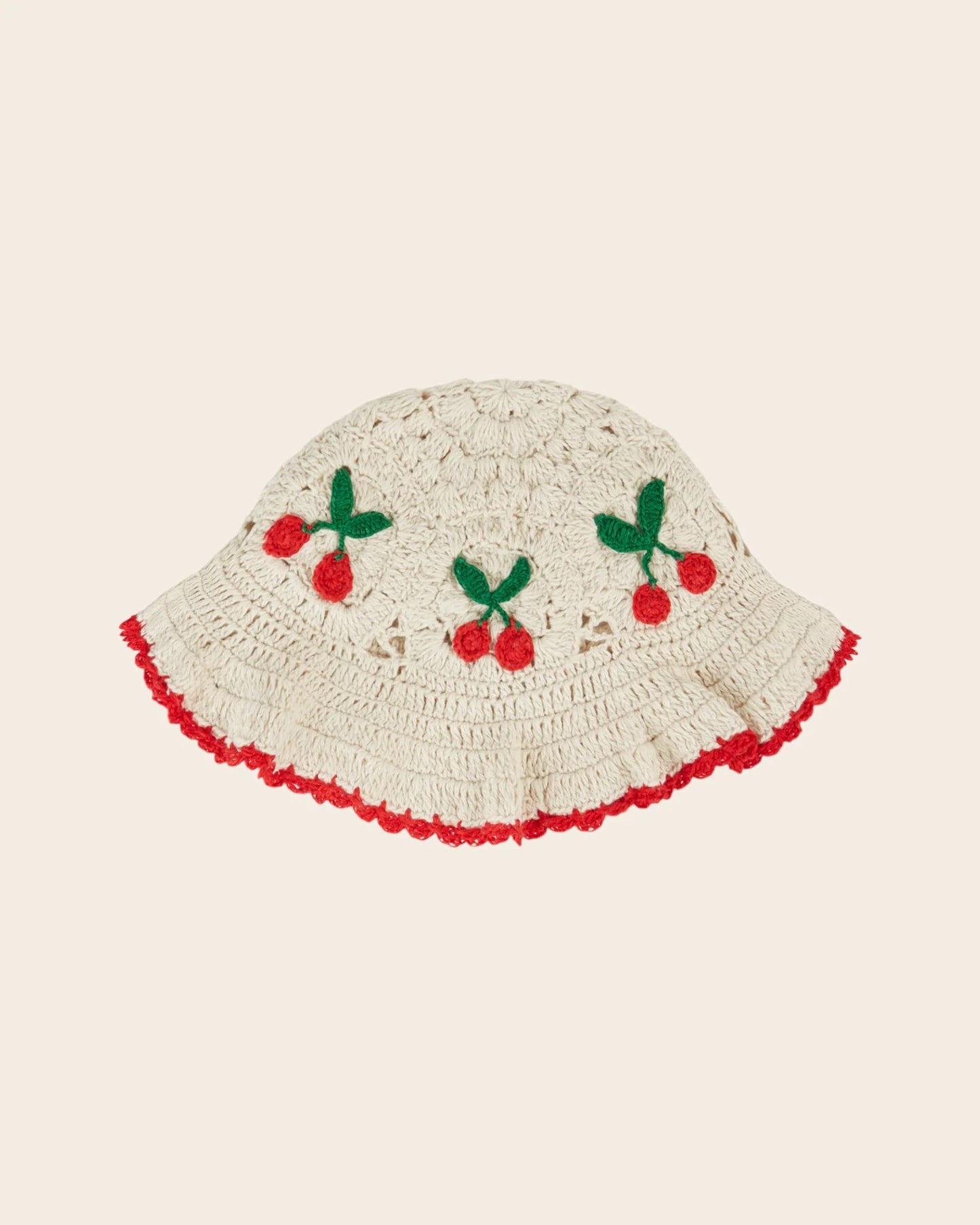 Emile & Ida Bob Cherry Crochet Hat